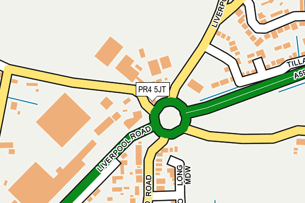 PR4 5JT map - OS OpenMap – Local (Ordnance Survey)