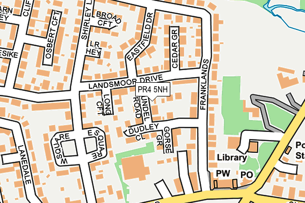 PR4 5NH map - OS OpenMap – Local (Ordnance Survey)