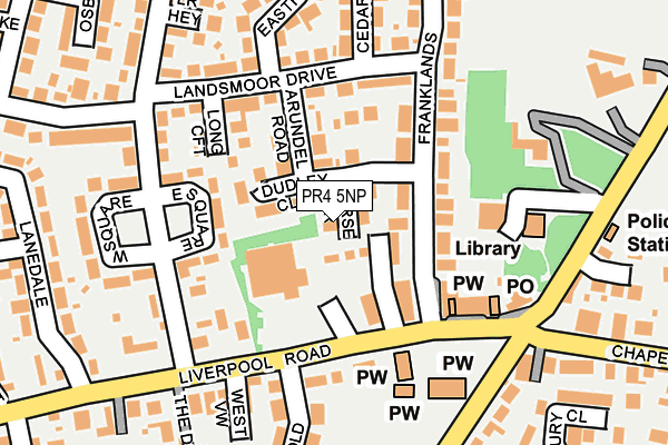 PR4 5NP map - OS OpenMap – Local (Ordnance Survey)