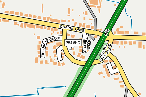 PR4 5NQ map - OS OpenMap – Local (Ordnance Survey)