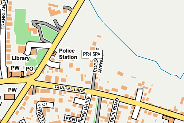 PR4 5PA map - OS OpenMap – Local (Ordnance Survey)