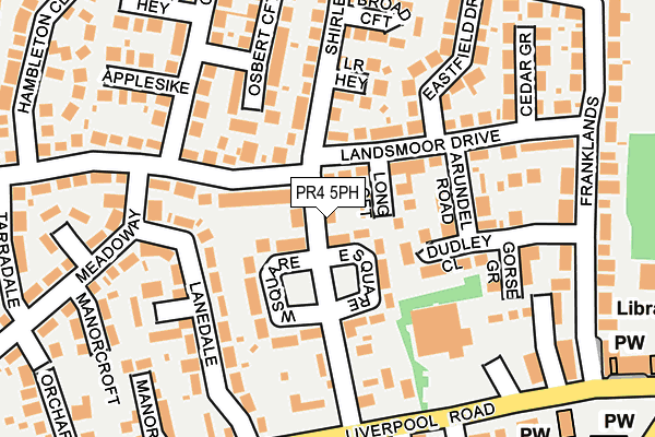 PR4 5PH map - OS OpenMap – Local (Ordnance Survey)