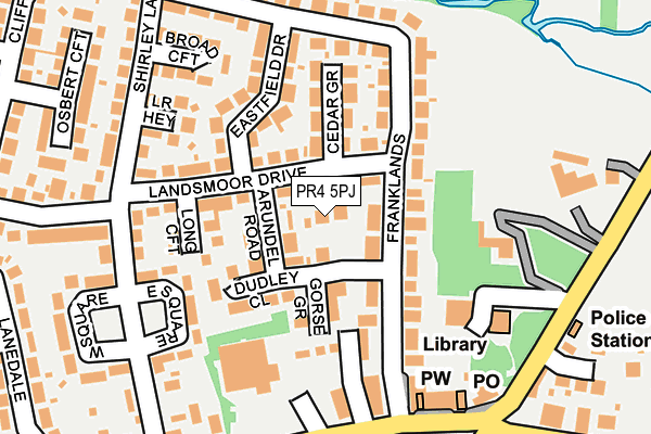PR4 5PJ map - OS OpenMap – Local (Ordnance Survey)