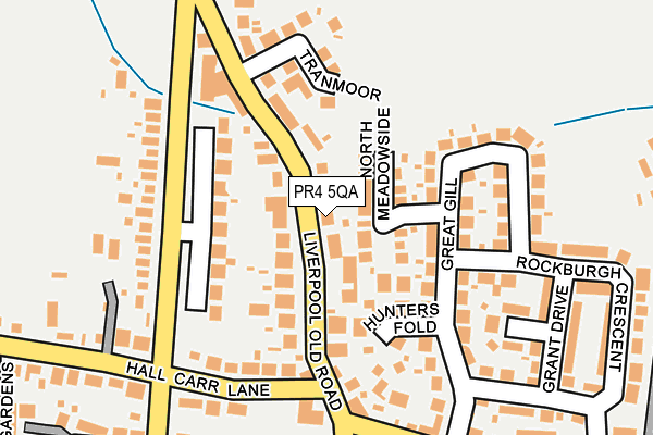 PR4 5QA map - OS OpenMap – Local (Ordnance Survey)