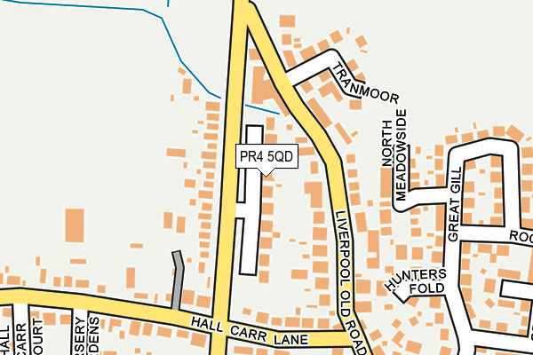 PR4 5QD map - OS OpenMap – Local (Ordnance Survey)