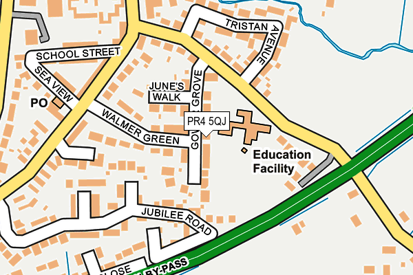 PR4 5QJ map - OS OpenMap – Local (Ordnance Survey)