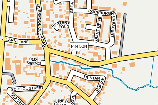 PR4 5QN map - OS OpenMap – Local (Ordnance Survey)