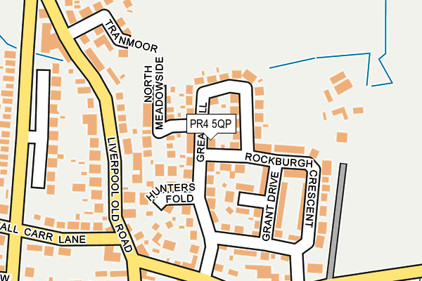 PR4 5QP map - OS OpenMap – Local (Ordnance Survey)