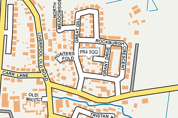 PR4 5QQ map - OS OpenMap – Local (Ordnance Survey)