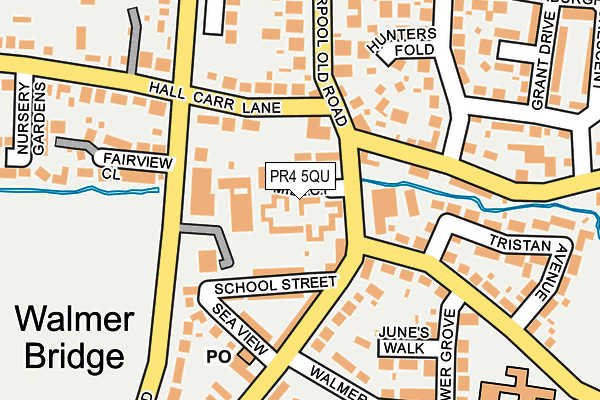 PR4 5QU map - OS OpenMap – Local (Ordnance Survey)