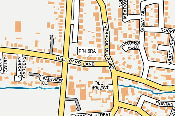 PR4 5RA map - OS OpenMap – Local (Ordnance Survey)