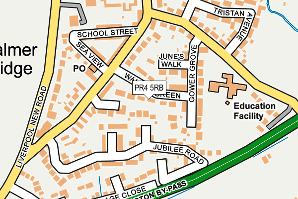 PR4 5RB map - OS OpenMap – Local (Ordnance Survey)