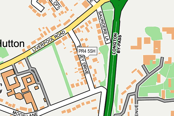 PR4 5SH map - OS OpenMap – Local (Ordnance Survey)