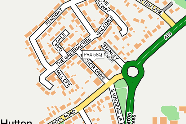 PR4 5SQ map - OS OpenMap – Local (Ordnance Survey)