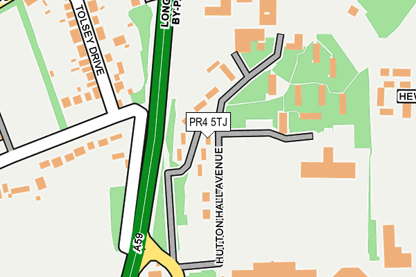 PR4 5TJ map - OS OpenMap – Local (Ordnance Survey)