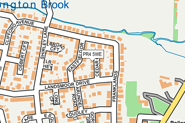 PR4 5WE map - OS OpenMap – Local (Ordnance Survey)