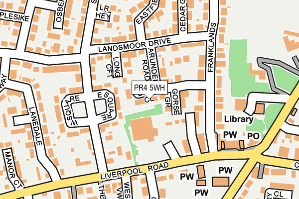 PR4 5WH map - OS OpenMap – Local (Ordnance Survey)