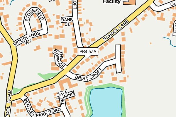 PR4 5ZA map - OS OpenMap – Local (Ordnance Survey)