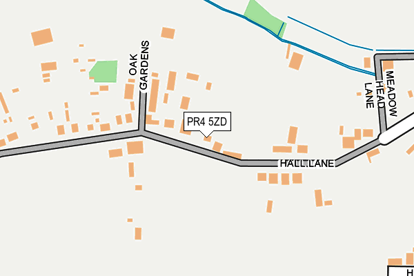 PR4 5ZD map - OS OpenMap – Local (Ordnance Survey)
