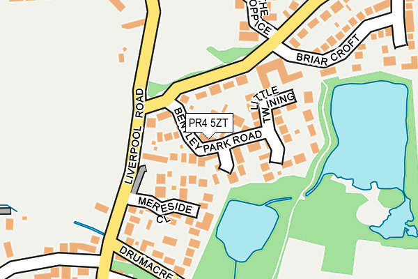 PR4 5ZT map - OS OpenMap – Local (Ordnance Survey)
