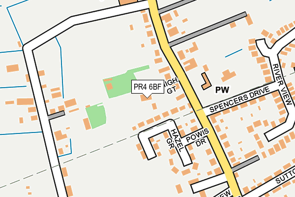 PR4 6BF map - OS OpenMap – Local (Ordnance Survey)