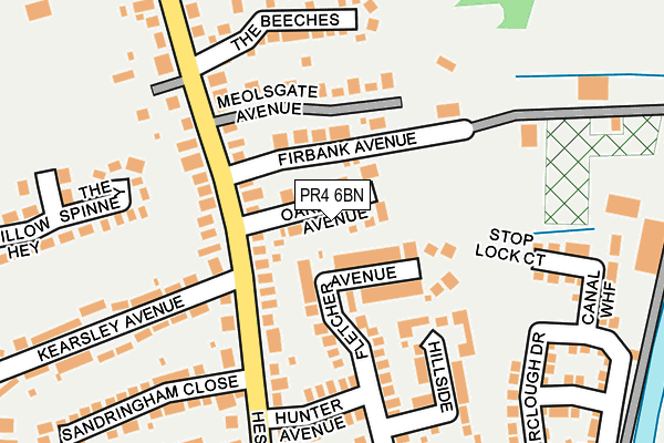 PR4 6BN map - OS OpenMap – Local (Ordnance Survey)