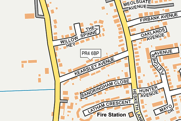 PR4 6BP map - OS OpenMap – Local (Ordnance Survey)