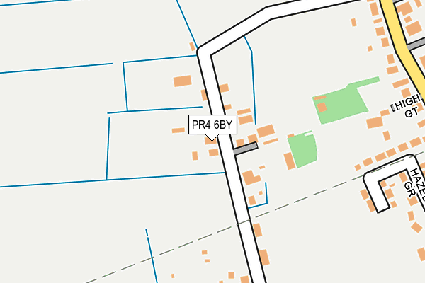 PR4 6BY map - OS OpenMap – Local (Ordnance Survey)