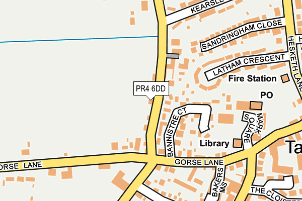 PR4 6DD map - OS OpenMap – Local (Ordnance Survey)