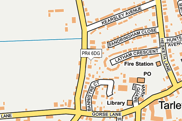 PR4 6DG map - OS OpenMap – Local (Ordnance Survey)