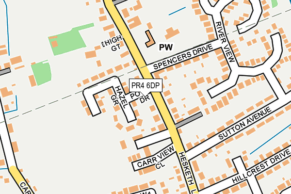 PR4 6DP map - OS OpenMap – Local (Ordnance Survey)