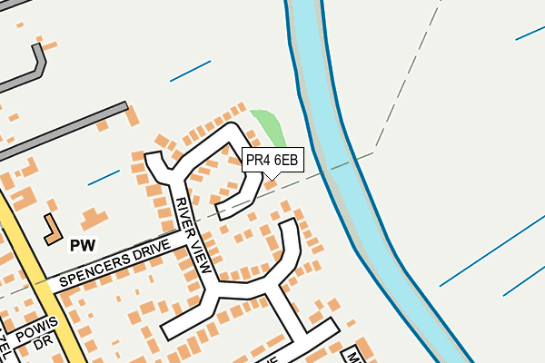 PR4 6EB map - OS OpenMap – Local (Ordnance Survey)