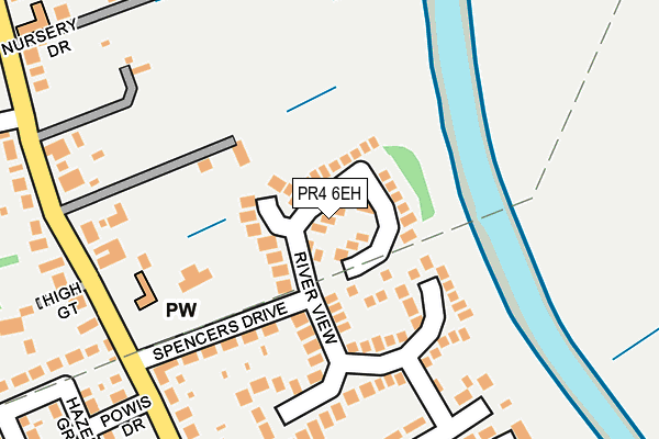PR4 6EH map - OS OpenMap – Local (Ordnance Survey)