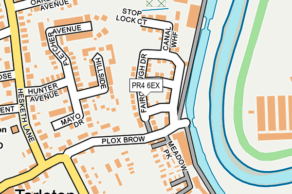 PR4 6EX map - OS OpenMap – Local (Ordnance Survey)