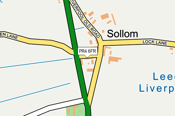 PR4 6FR map - OS OpenMap – Local (Ordnance Survey)