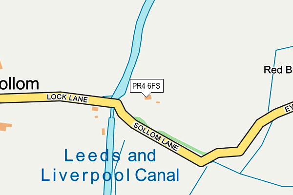 PR4 6FS map - OS OpenMap – Local (Ordnance Survey)