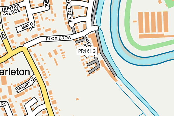 PR4 6HG map - OS OpenMap – Local (Ordnance Survey)