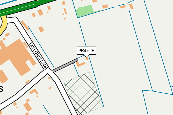 PR4 6JE map - OS OpenMap – Local (Ordnance Survey)