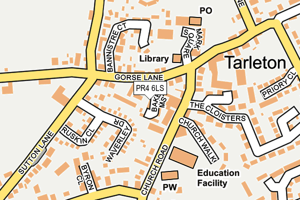 PR4 6LS map - OS OpenMap – Local (Ordnance Survey)
