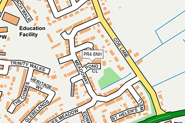 PR4 6NH map - OS OpenMap – Local (Ordnance Survey)
