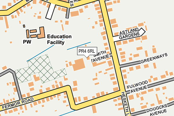 PR4 6RL map - OS OpenMap – Local (Ordnance Survey)