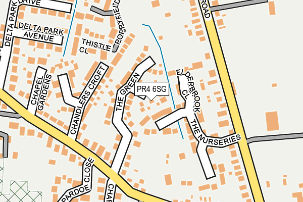 PR4 6SG map - OS OpenMap – Local (Ordnance Survey)