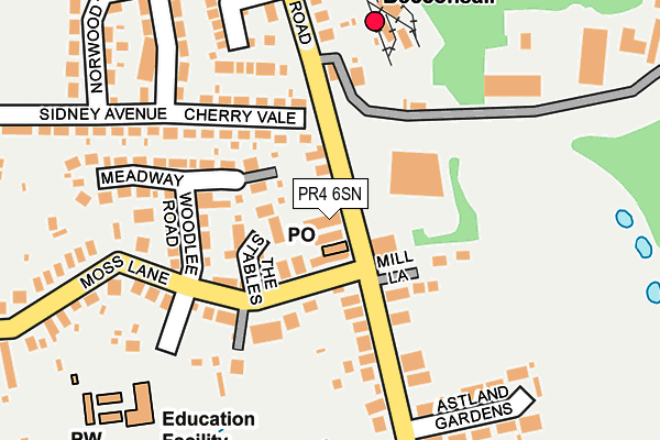 Map of THE ARC PROPERTY COMPANY (NW) LTD at local scale