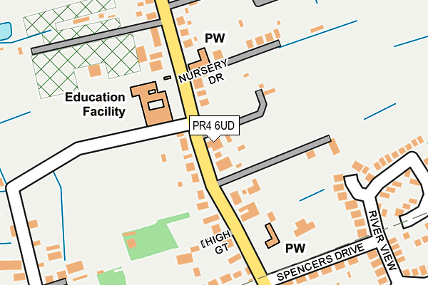 PR4 6UD map - OS OpenMap – Local (Ordnance Survey)