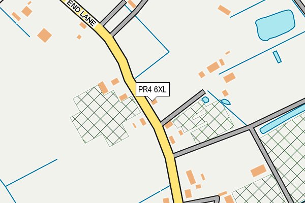 PR4 6XL map - OS OpenMap – Local (Ordnance Survey)