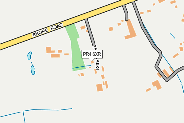 PR4 6XR map - OS OpenMap – Local (Ordnance Survey)