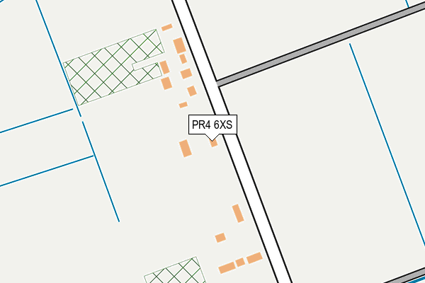 PR4 6XS map - OS OpenMap – Local (Ordnance Survey)