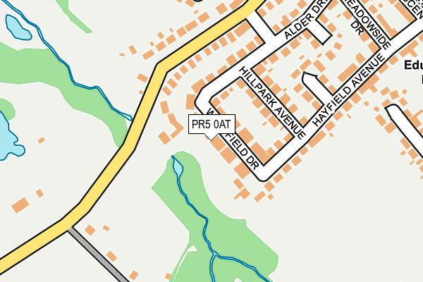 PR5 0AT map - OS OpenMap – Local (Ordnance Survey)