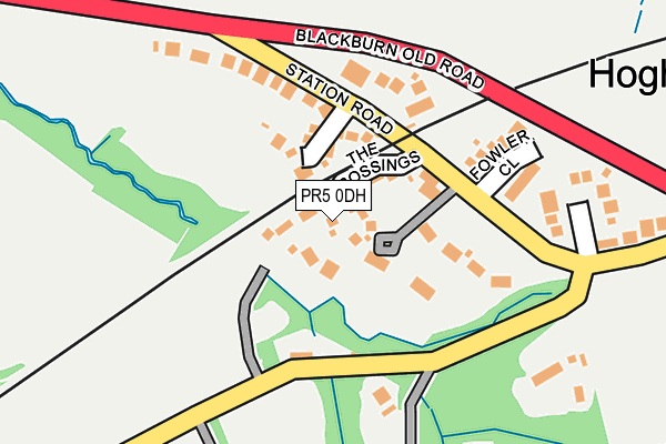 PR5 0DH map - OS OpenMap – Local (Ordnance Survey)