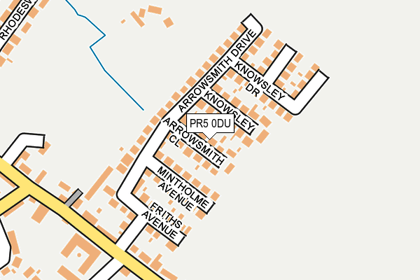 PR5 0DU map - OS OpenMap – Local (Ordnance Survey)